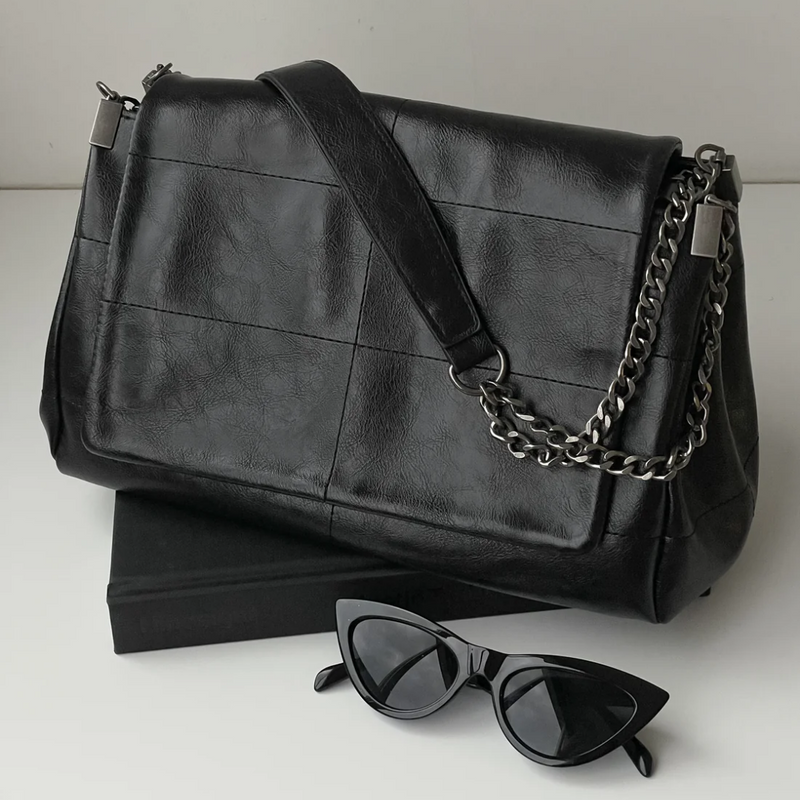 Bolsa Média Elegance Zara [COURO ECOLÓGICO PREMIUM]