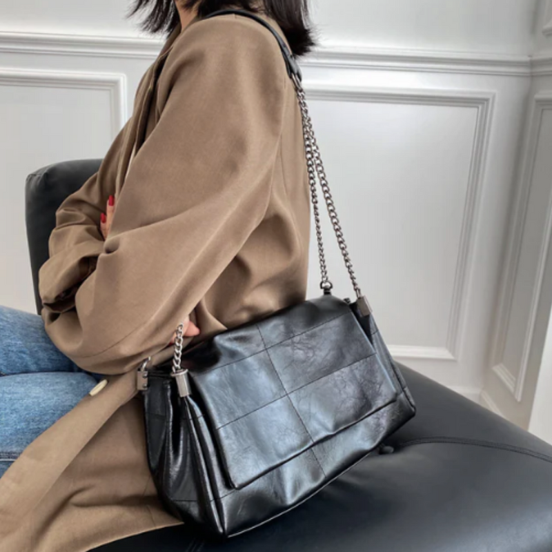 Bolsa Média Elegance Zara [COURO ECOLÓGICO PREMIUM]