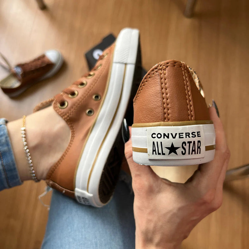 Tênis All Star Caramelo Feminino Courino [Promoção Exclusiva]