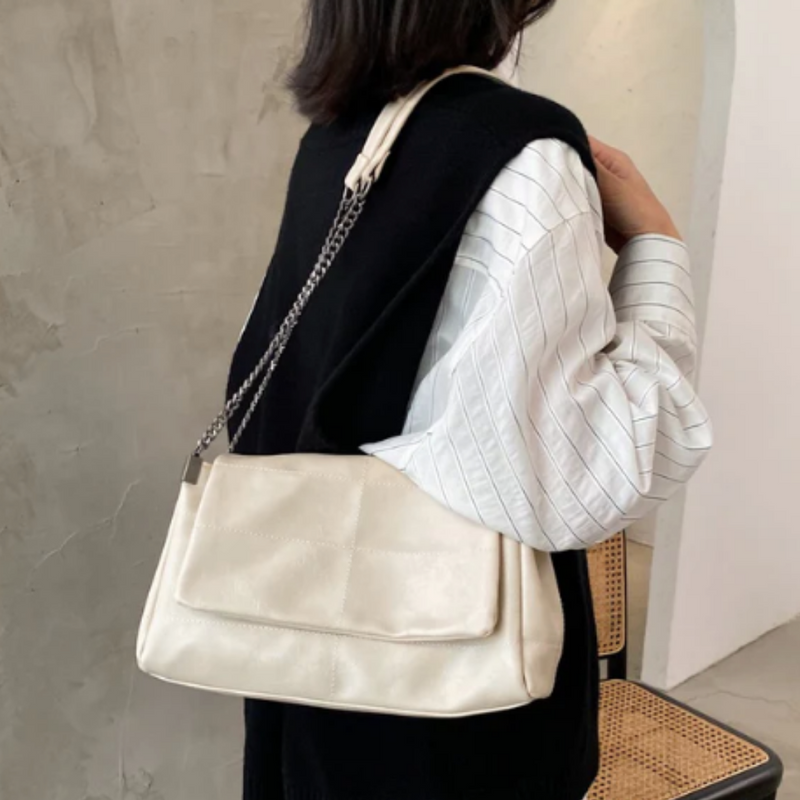 Bolsa Média Elegance Zara [COURO ECOLÓGICO PREMIUM]